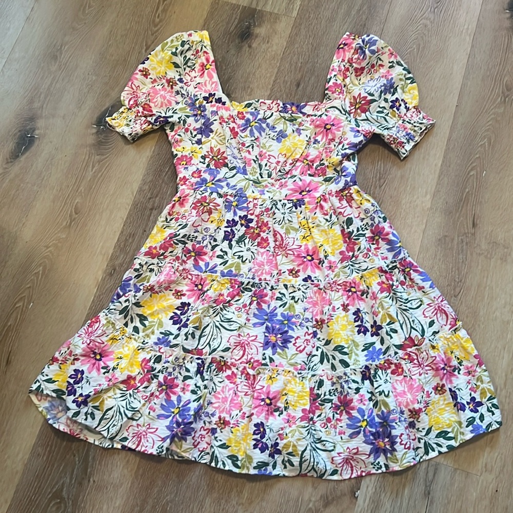 Blu Pepper Floral Dress Large